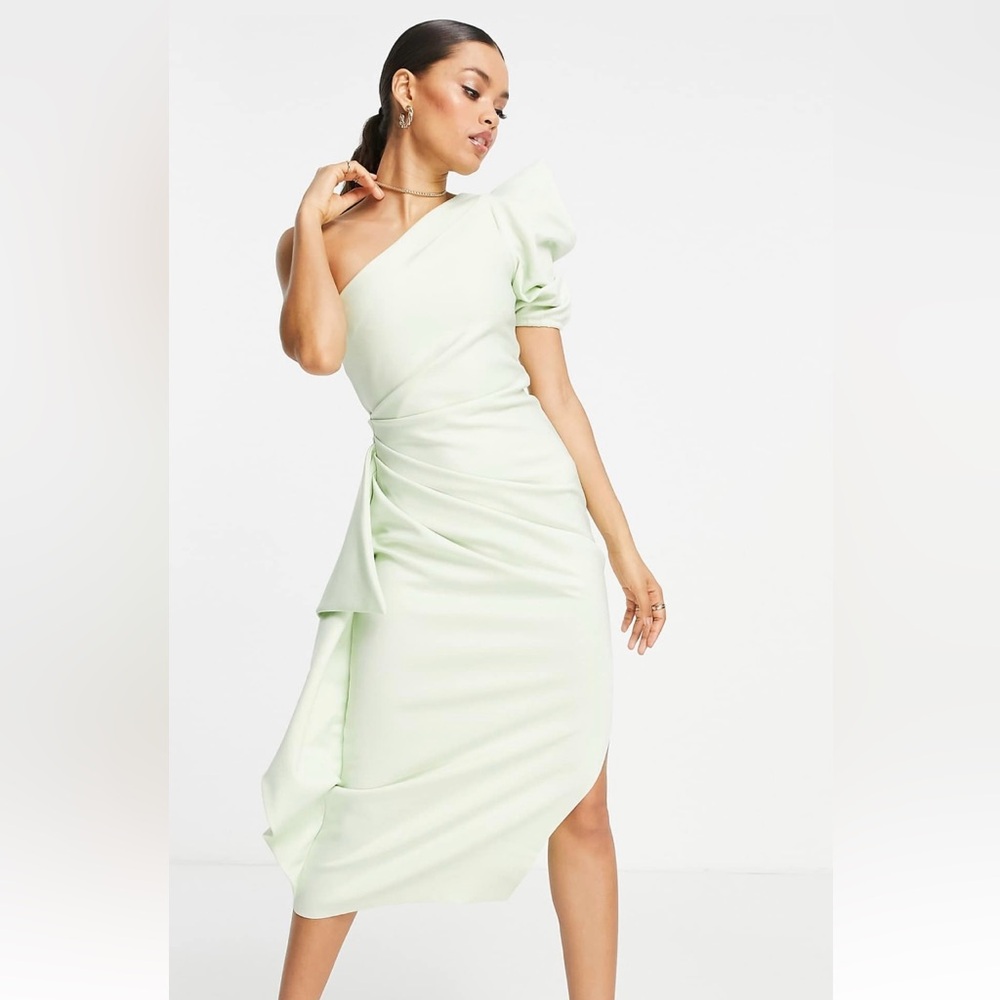 ASOS Design Mint Green Midi Dress